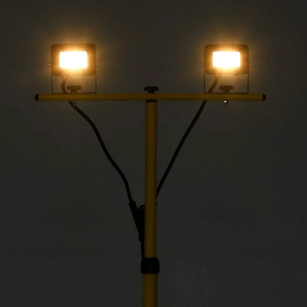 Verlichting*vidaXL Spotlight met statief LED 2x10 W Warmwit
