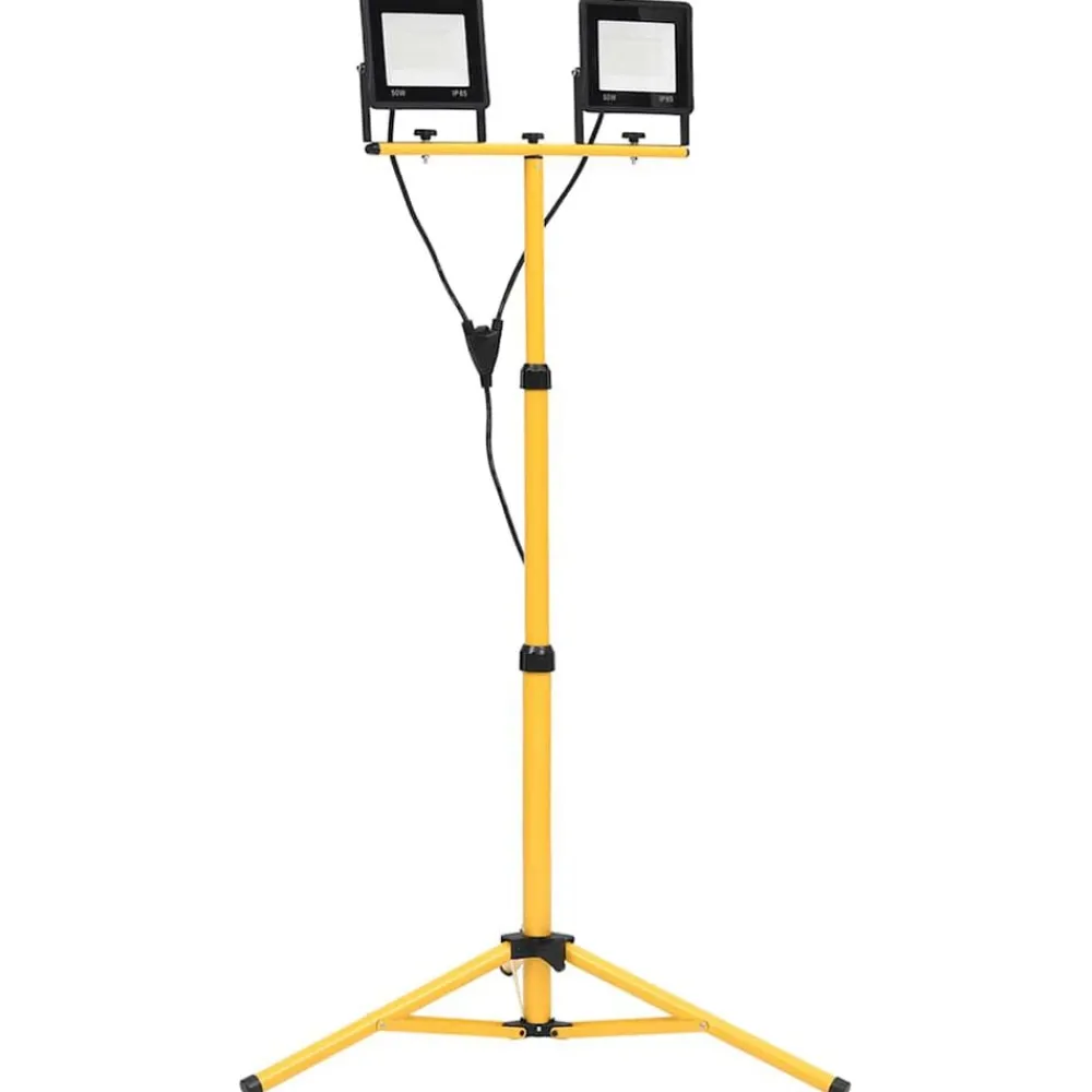 Verlichting*vidaXL Spotlight met statief LED 2x50 W Koudwit