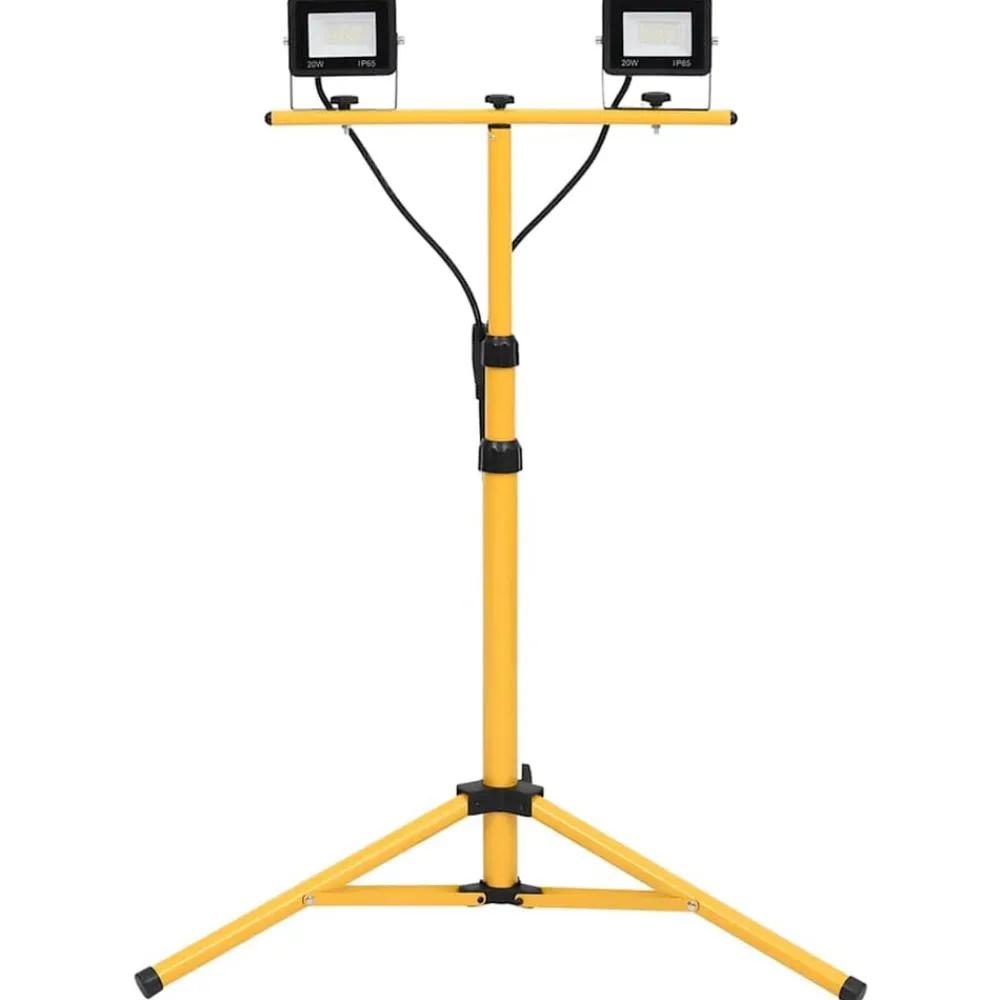 Spotlight met statief LED 2x20 W>vidaXL New