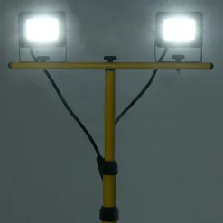 Spotlight met statief LED 2x20 W>vidaXL New
