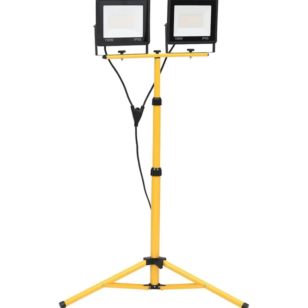 Verlichting*vidaXL Spotlight met statief LED 2x100 W Koudwit