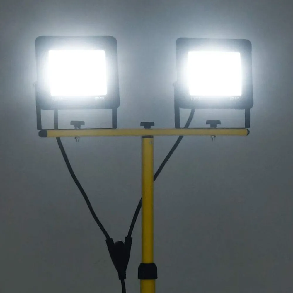 Verlichting*vidaXL Spotlight met statief LED 2x100 W Koudwit