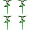 Tuin & Gazon*vidaXL Sproeiers 4 st 16x13,5x25,5 cm ABS en PP groen en zwart