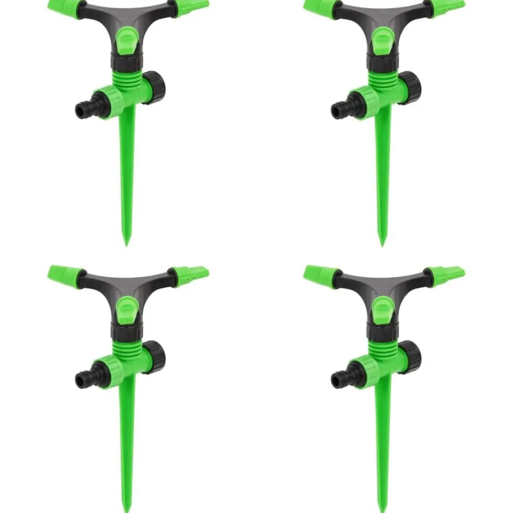Tuin & Gazon*vidaXL Sproeiers 4 st 16x13,5x25,5 cm ABS en PP groen en zwart