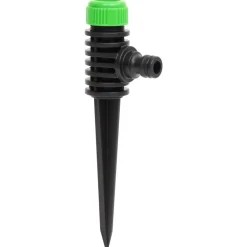 Tuin & Gazon*vidaXL Sproeiers 6 st 3x6x19,5 cm ABS en PP groen en zwart
