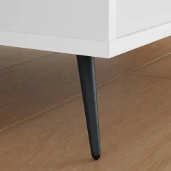 Staande Voeten 2 pcs Zwart 56 x 56 x 100 mm IJzer><noscript><img width=