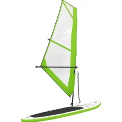 Buitensport*vidaXL Stand Up Paddleboard opblaasbaar met zeilset en wit Groen