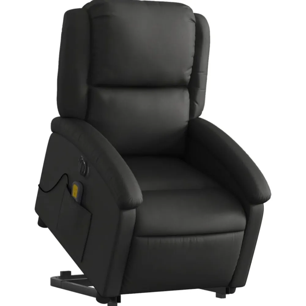 Sta-op-massagestoel elektrisch echt leer>vidaXL New