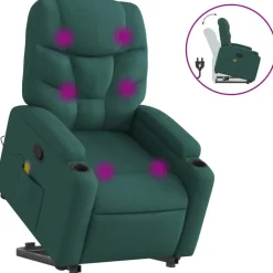 Sta-op-massagestoel verstelbaar stof>vidaXL