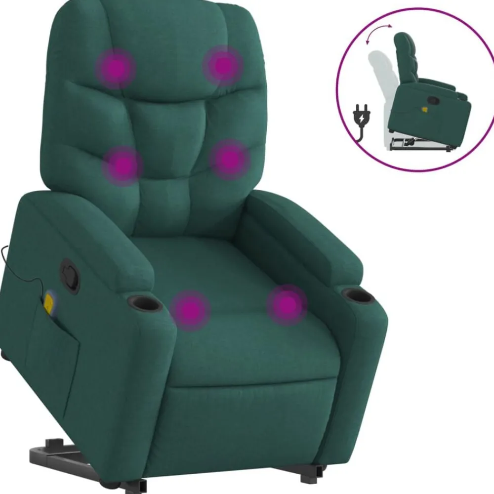 Sta-op-massagestoel verstelbaar stof>vidaXL
