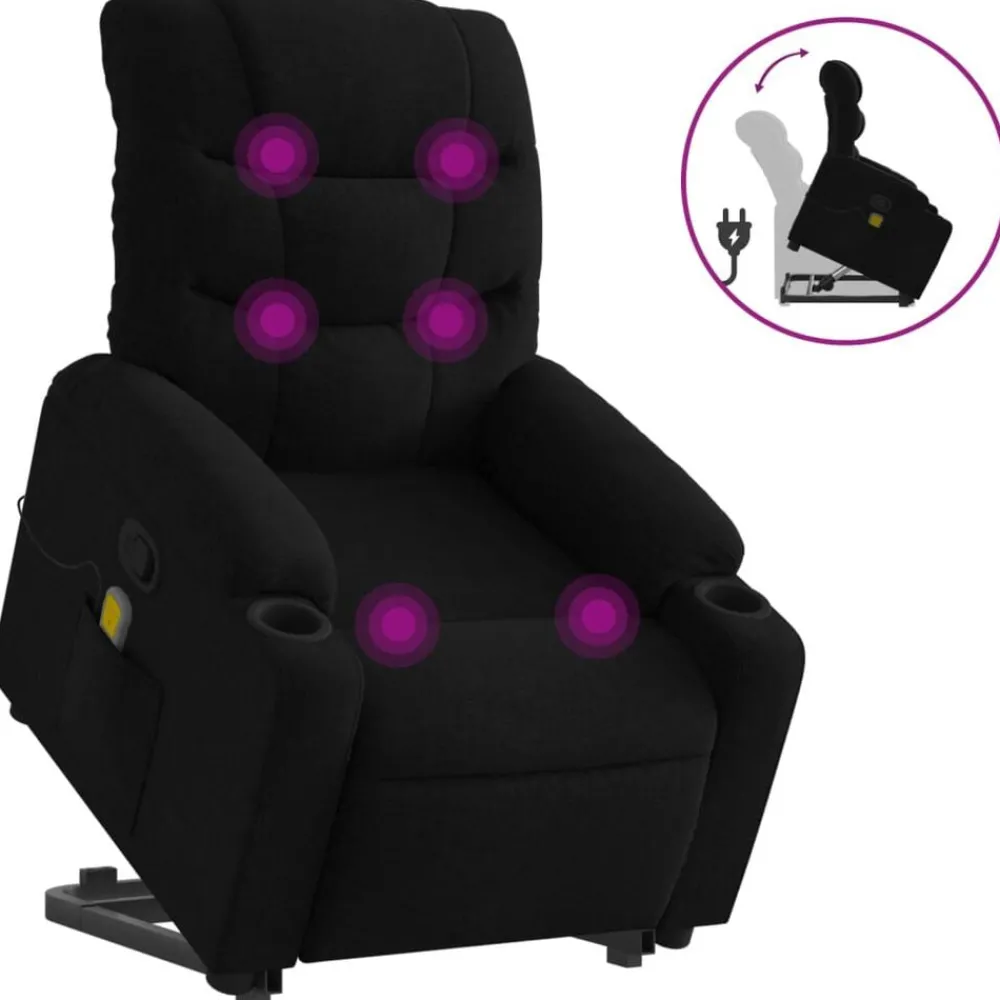 Sta-op-massagestoel verstelbaar stof>vidaXL Clearance