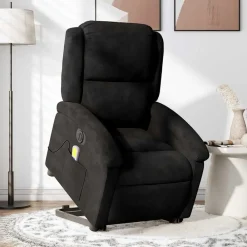 Sta-op-massagestoel elektrisch verstelbaar fluweel>vidaXL Outlet