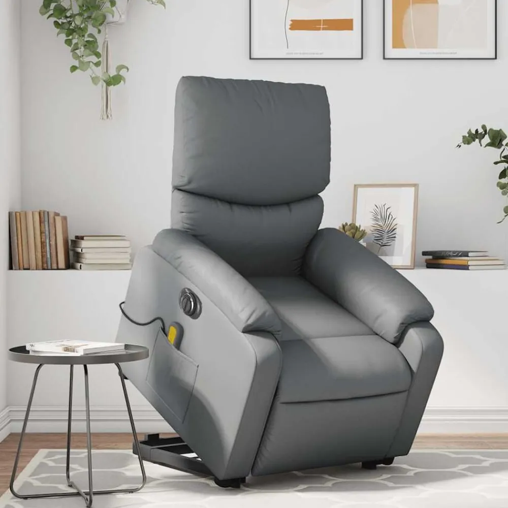 Sta-op-massagestoel elektrisch kunstleer>vidaXL Outlet
