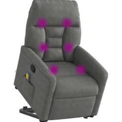Sta-op-massagestoel verstelbaar microvezelstof><noscript><img width=