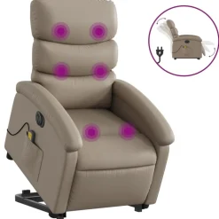 Sta-op-massagestoel elektrisch kunstleer kleurig>vidaXL Discount