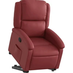 Stoelen*vidaXL Sta-op-stoel kunstleer Wijnrood