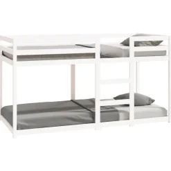 Bedden & Accessoires*vidaXL Stapelbed massief grenenhout 90x200 cm Wit