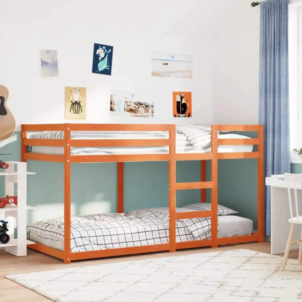 Stapelbed massief grenenhout 90x200 cm>vidaXL Sale