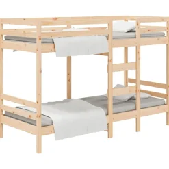 Bedden & Accessoires*vidaXL Stapelbedframe zonder matras massief grenenhout 90x200 cm Naturel