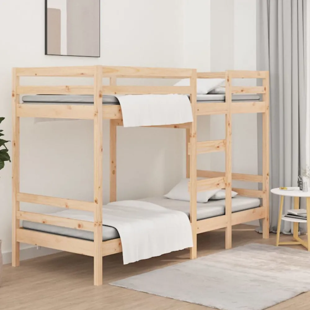 Bedden & Accessoires*vidaXL Stapelbedframe zonder matras massief grenenhout 90x200 cm Naturel