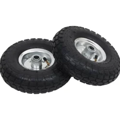 Materiaalbehandeling*vidaXL Steekwagenwielen 4,10/3,50-4 (260x83) rubber 2 st