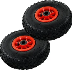 Steekwagenwielen 2 st 3,00-4 (245x82) rubber>vidaXL Sale