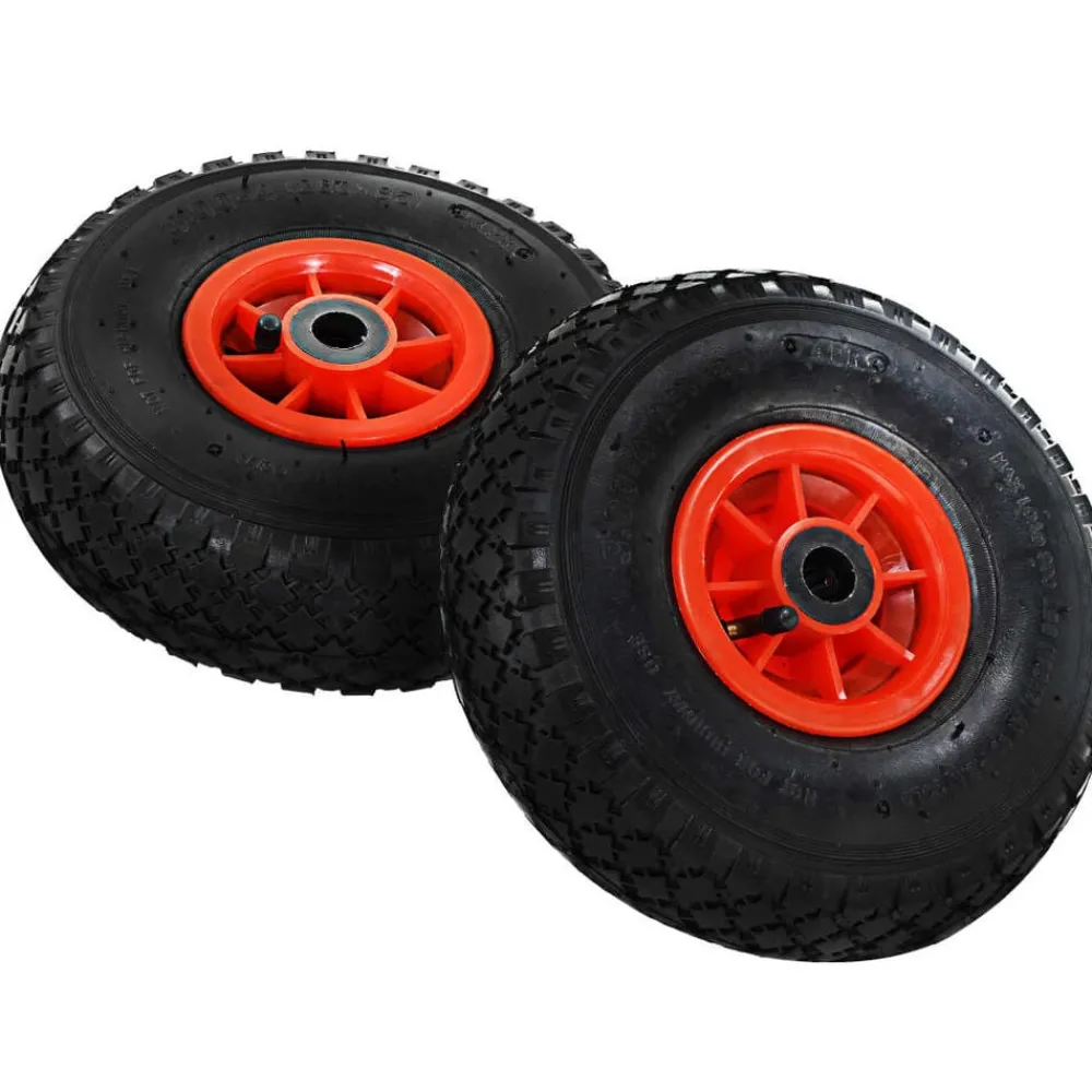 Steekwagenwielen 2 st 3,00-4 (245x82) rubber>vidaXL Sale