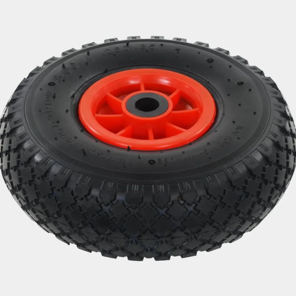 Steekwagenwielen 2 st 3,00-4 (245x82) rubber>vidaXL Sale