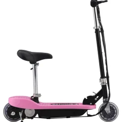 Buitensport*vidaXL Step elektrisch met zitje 120 W Roze