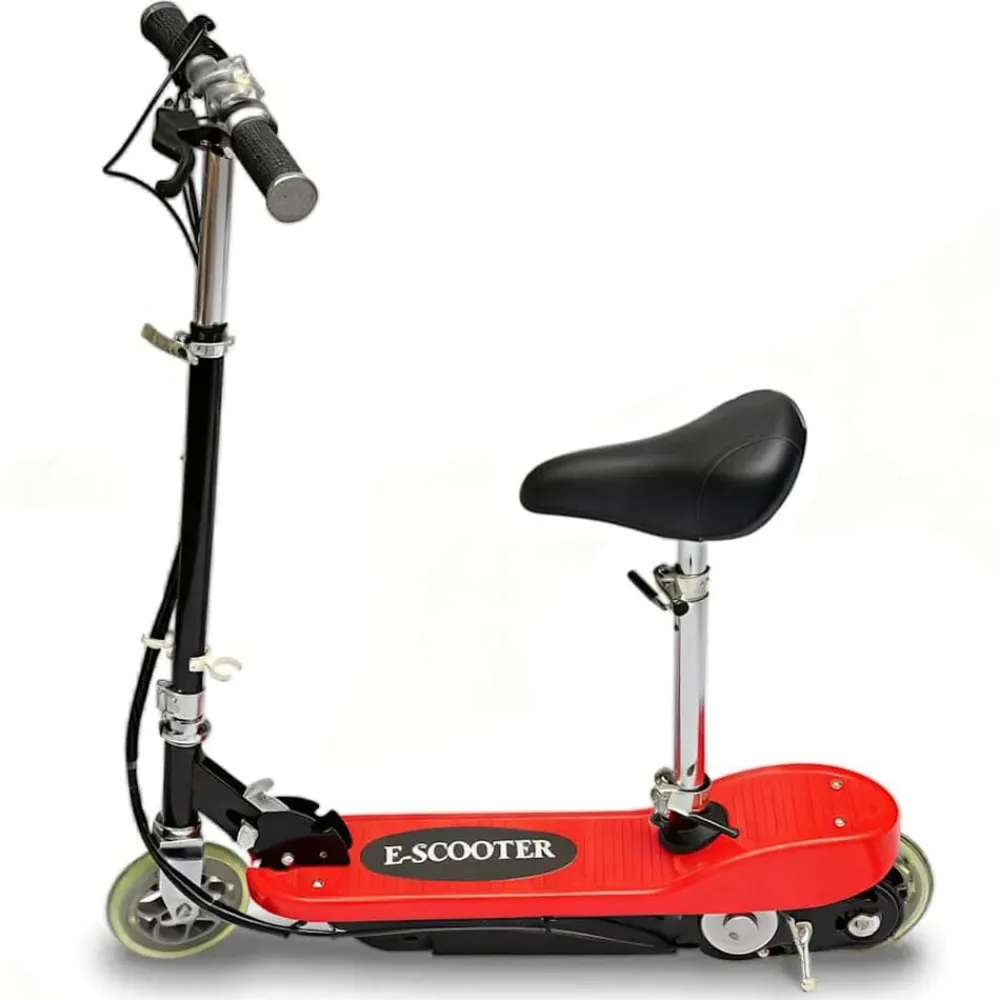 Buitensport*vidaXL Step elektrisch met zitje 120 W Rood