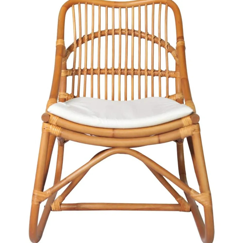 Stoel rattan en linnen>vidaXL Outlet