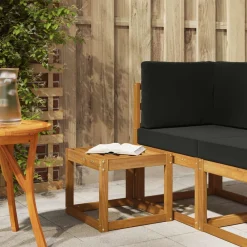 Tuinmeubelen*vidaXL Stoelbank 43 x 43 x 37 cm Massief Acaciahout Naturel