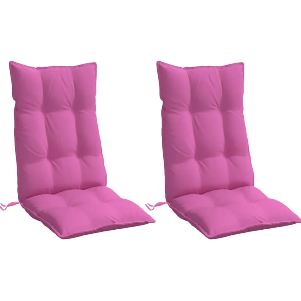 Stoelkussens 2 st hoge rug oxford stof>vidaXL