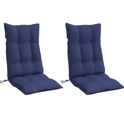Stoelkussens 2 st hoge rug oxford stof><noscript><img width=