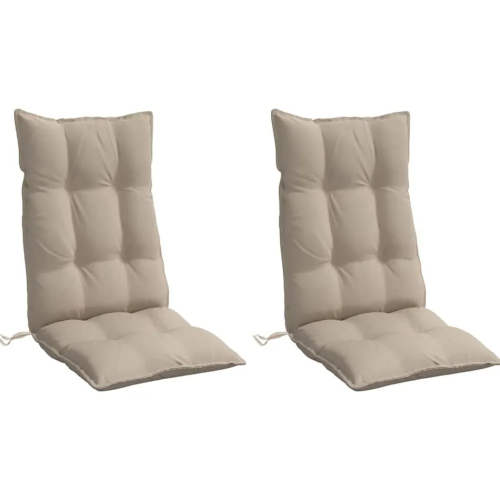 Stoelkussens 2 st hoge rug oxford stof>vidaXL Best