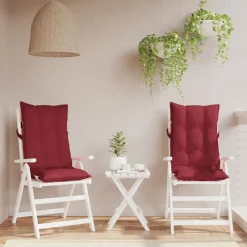 Stoelkussens 2 st hoge rug oxford stof>vidaXL Online