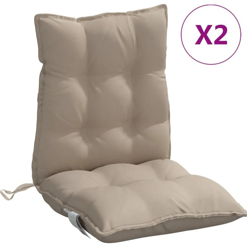 Stoelkussens 2 st lage rug oxford stof>vidaXL Hot