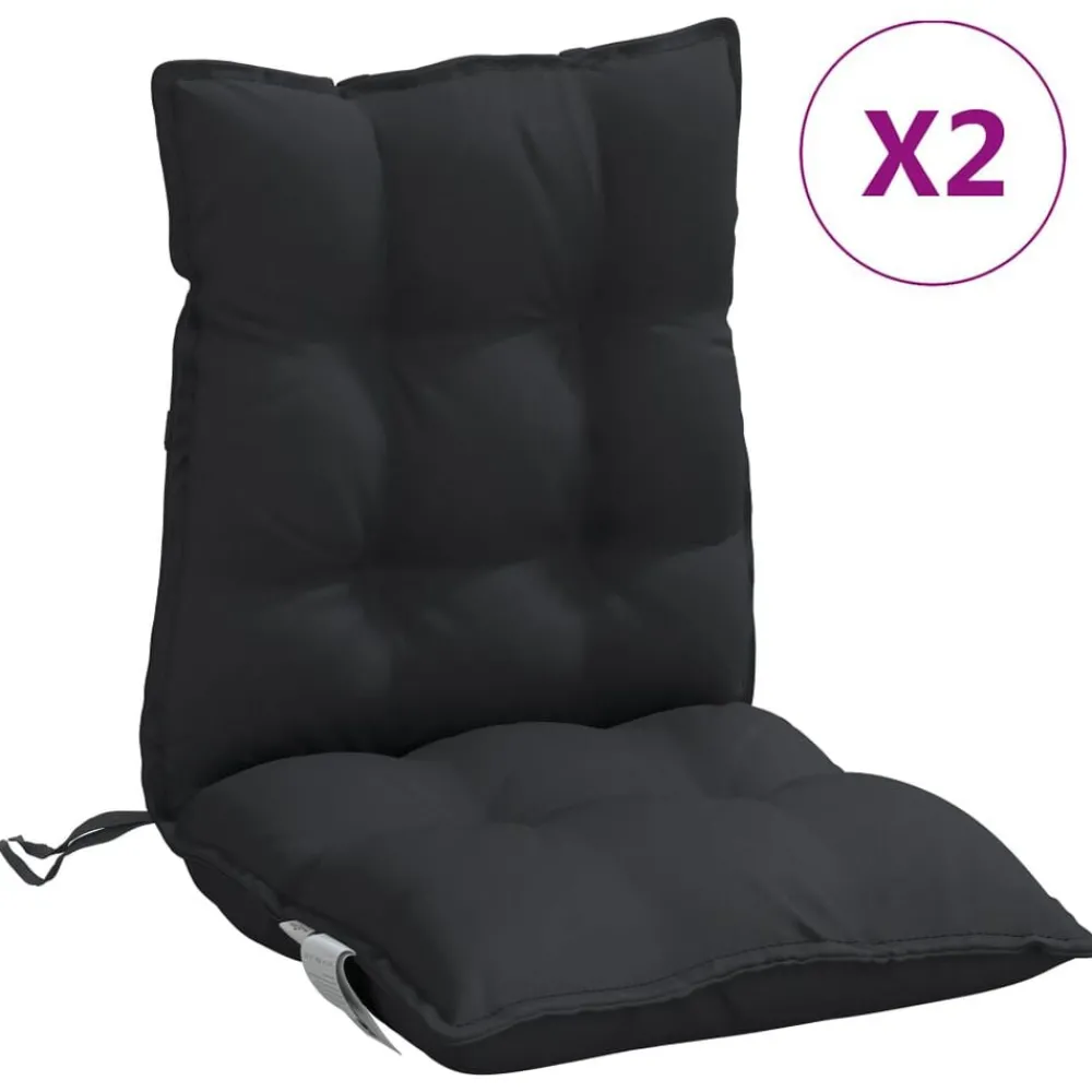 Stoelkussens 2 st lage rug oxford stof>vidaXL Sale