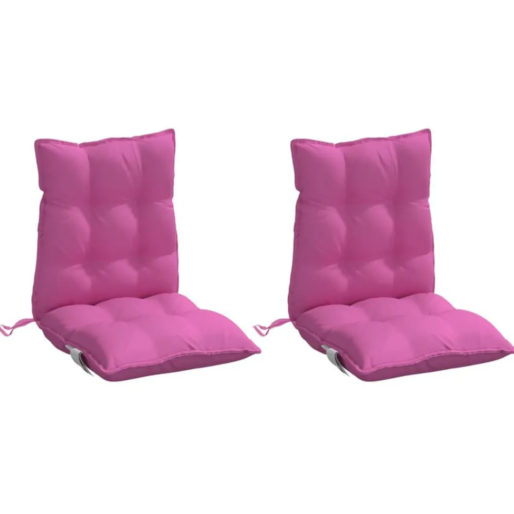Woon- & Tuinaccessoires*vidaXL Stoelkussens 2 st lage rug oxford stof Roze
