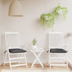 Woon- & Tuinaccessoires*vidaXL Stoelkussens 2 st 40x40x7 cm oxford stof kleurig Antraciet