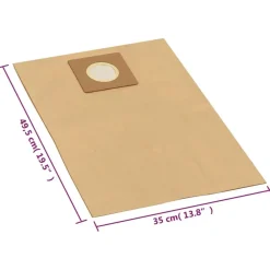 Stofzuigerzakken voor nat- en droogzuiger 10 st bruin><noscript><img width=