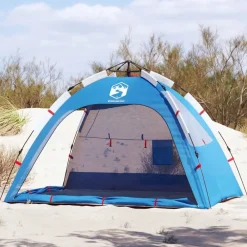 Strandtent 2-persoons waterdicht snelontgrendeling azuur>vidaXL New