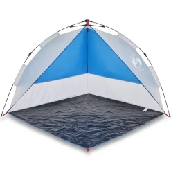 Buitensport*vidaXL Strandtent waterdicht snelontgrendeling azuurblauw