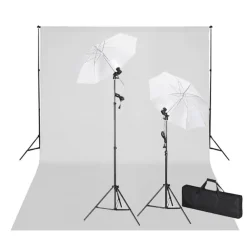 Studioset met te achtergrond en lampen 600x300 cm>vidaXL Discount