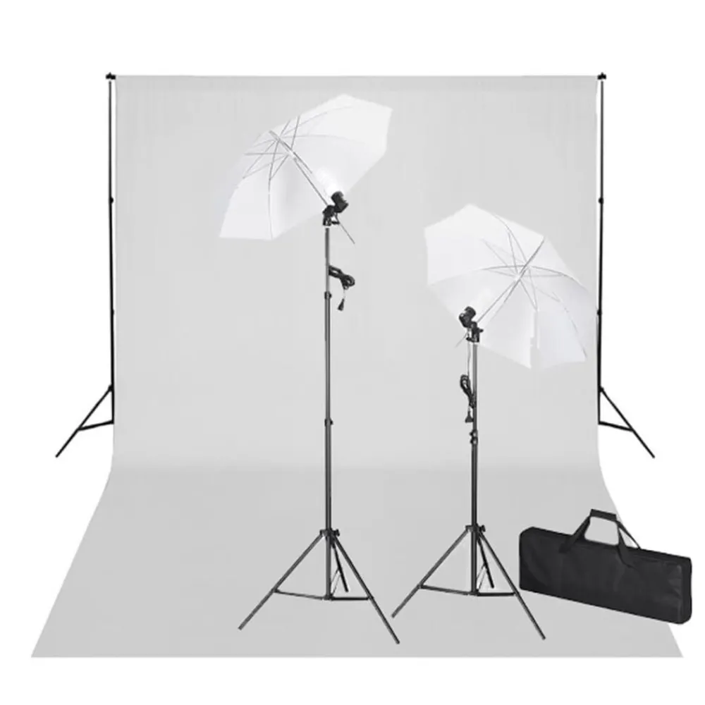 Studioset met te achtergrond en lampen 600x300 cm>vidaXL Discount