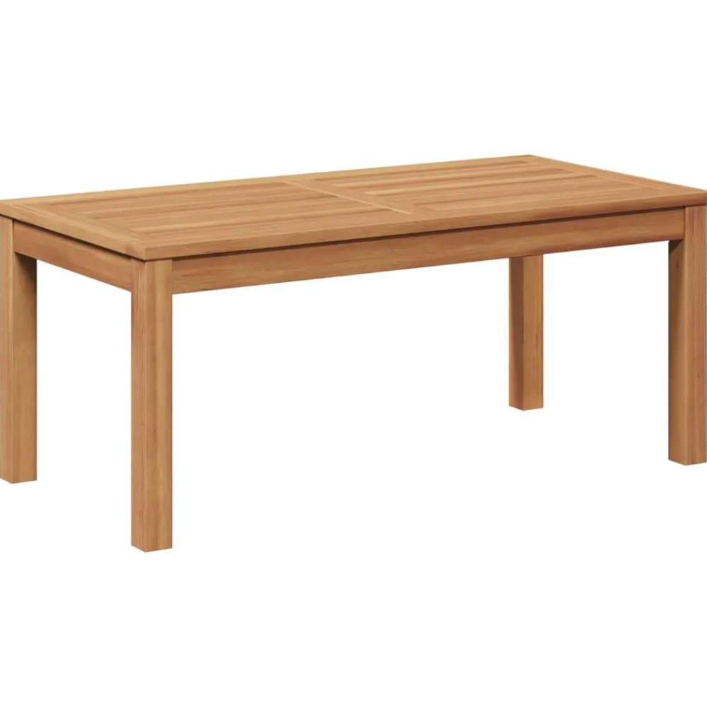Tuinmeubelen*vidaXL Tafel Bruin 95 x 45 x 40 cm Massief Teakhout Naturel