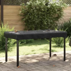 Tafel Dek Effen Zwart 122 x 72 x 15 cm Stof>vidaXL Online