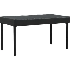 Tafel Dek Effen Zwart 122 x 72 x 15 cm Stof><noscript><img width=