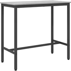 Tafel 100 x 50 x 90,5 cm Engineered hout en staal>vidaXL Clearance