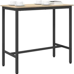 Tafel 100 x 50 x 90,5 cm Engineered hout en staal><noscript><img width=